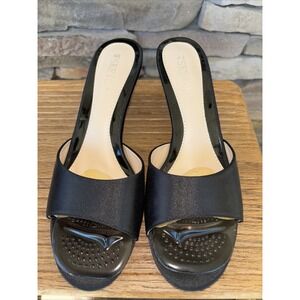 WSKEISP Women's Kitten Sandals Heeled Mules Square Toe in Black US 10.5 EUO 42